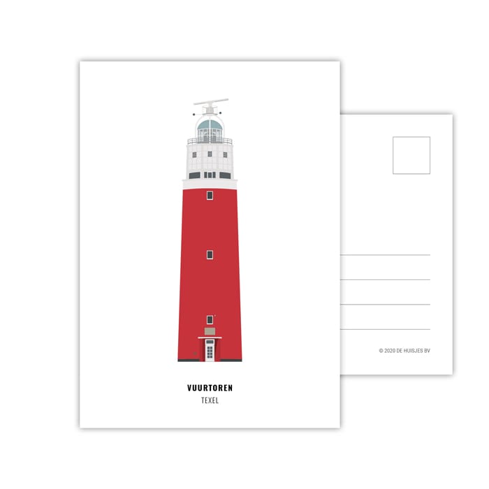 Ansichtkaart Vuurtoren Texel, 2 st. — product photo